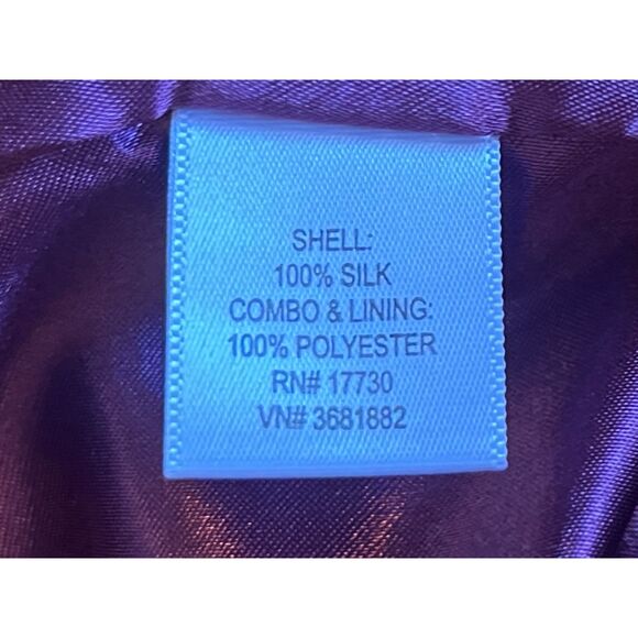 PROENZA SCHOULER For Target Purple White Empire Silk Mini Dress  Women's Size 1 - Picture 5 of 9